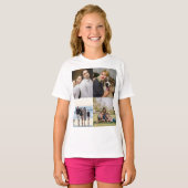 4 Family Photo Collage Custom T-shirt (Voorkant volledig)