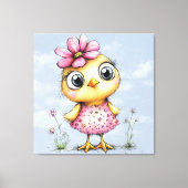 #4  Fantasie Kuiken Canvas Afdruk (Voorkant)