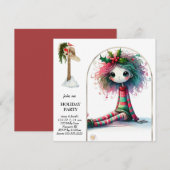 *~* 4 Fantasy Cute Sweet Woman Elf Sitting Kaart (Voorkant / Achterkant)