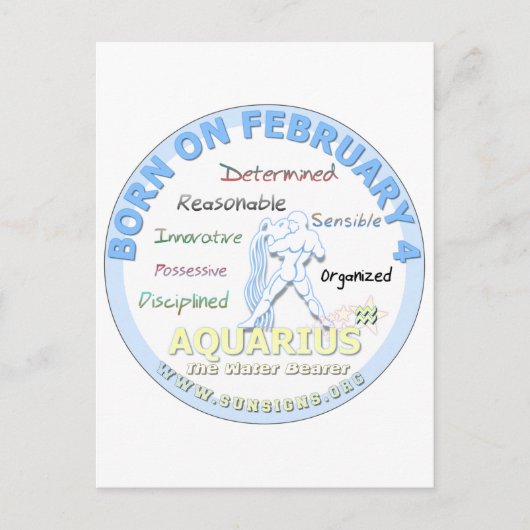 4 februari - Waterman Briefkaart (Voorkant)