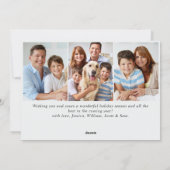 4 FHOTO minimalistische kerstboombegroeting Feestdagenkaart (Achterkant)