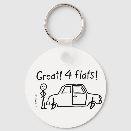 4 Flats Sleutelhanger (Voorkant)