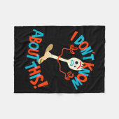 4 Forky I Dont Know About This  Fleece Deken (Voorkant (Horizontaal))