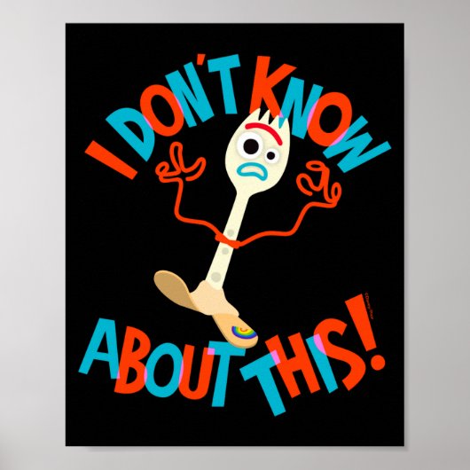 4 Forky Ik weet niet wat dit is Poster (Voorkant)