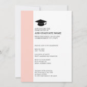 4 Foto Afstuderen Minimal - Graduation Party Kaart (Achterkant)