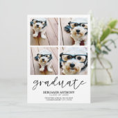 4 Foto Afstuderen minimale MCM - GraduPartij Kaart (Staand voorkant)