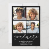 4 Foto Afstuderen schoolkleuren - Afstudeerder Par Kaart (Voorkant)