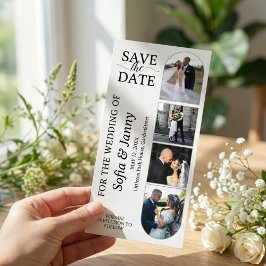 4 Foto-automaat stijl trouwkaartje om de datum te  Save The Date