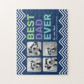 4 Foto Beste vader ooit - Whimsical Greep Legpuzzel (Verticaal)