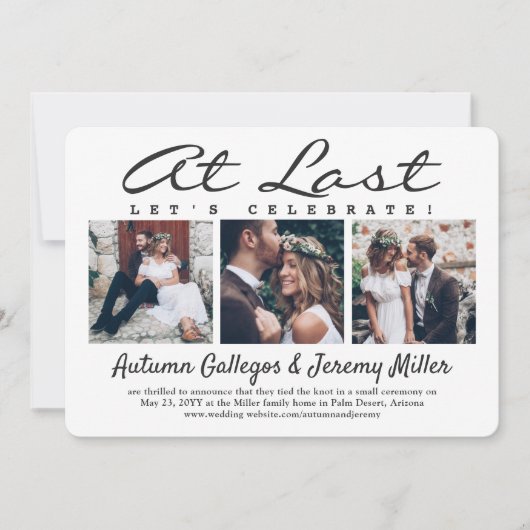 4 Foto bij laatste huwelijksfeestdag Kaart (Voorkant)