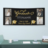 4 Foto: Black Gold Afstuderen Name School Spandoek (Beurs)