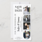 4 Foto Booth Stijl Trouw Save the Date Boeklegger (Voorkant)