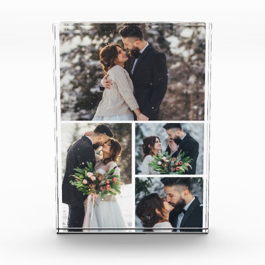 4-Foto Collage Aangepast Fotoblokken (Voorkant)