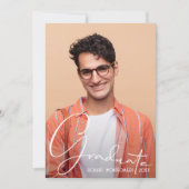 4 Foto Collage Afstuderen Blue Kaart (Voorkant)