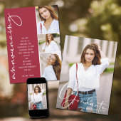 4 Foto Collage Afstuderen Crimson Aankondiging