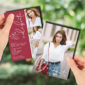 4 Foto Collage Afstuderen Crimson Kaart