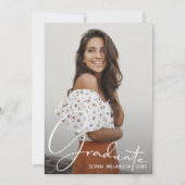 4 Foto Collage Afstuderen verbrand Sinaasappel Kaart (Voorkant)