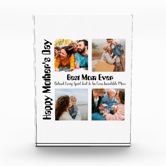 4 Foto Collage Beste mama ooit (Voorkant)