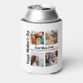 4 Foto Collage Beste mama ooit Blikjeskoeler (Blikje Achterkant)