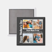 4 Foto Collage Beste mama ooit Magneet (Voorkant / Achterkant)