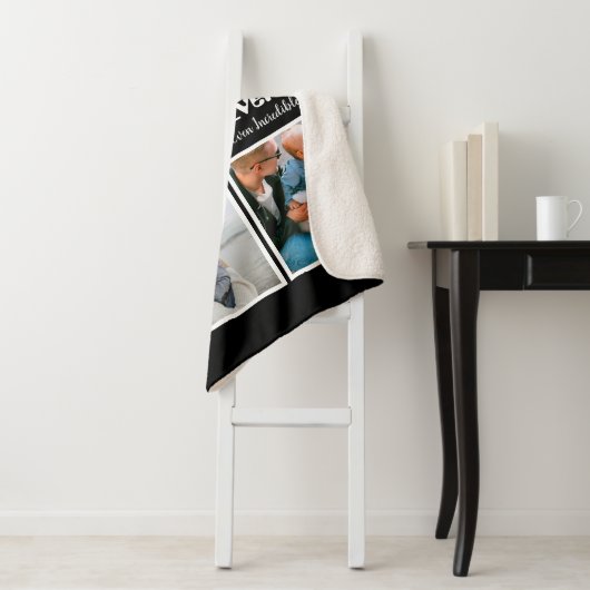 4 Foto Collage Beste mama ooit Sherpa Deken (In situ)