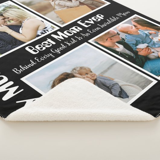 4 Foto Collage Beste mama ooit Sherpa Deken (3/4)