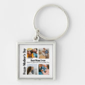 4 Foto Collage Beste mama ooit Sleutelhanger (Voorkant)