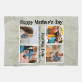 4 Foto Collage Beste mama ooit Theedoek (Horizontaal)