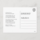 4 Foto Collage Black White - Beste jaar ooit Feestdagenkaart (Achterkant)