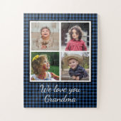 4 Foto Collage Blue Buffalo Pset Grandma Legpuzzel (Verticaal)