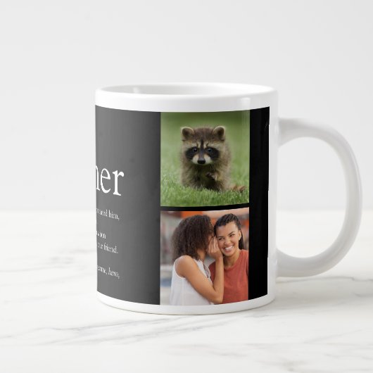 4 foto collage Cool Beste Broer Ooit Definitie Grote Koffiekop (Rechts)