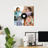 4 Foto Collage Daddy We Love You Poster (Thuiskantoor)