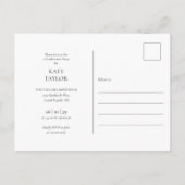 4 Foto Collage Diploma Feest Uitnodigingskaart Briefkaart (Achterkant)