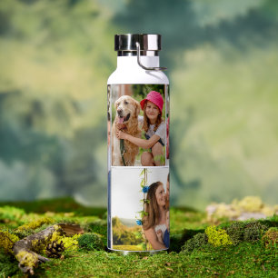 4 Foto Collage Eenvoudig Elegante Foto Waterfles