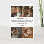 4 foto collage en Happy Mothers Day vakantiekaart Feestdagen Kaart (Voorkant)