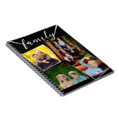 4 Foto Collage Familie Afbeeldingen Custom Notitieboek (Rechterzijde)
