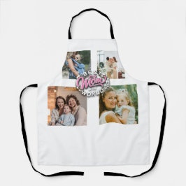 4 Foto Collage Familie Herinnering Moederdag Schort