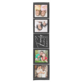4 Foto Collage Family Love Quote Black Korte Tafelloper (Voorkant)