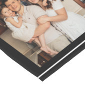 4 Foto Collage Family Love Quote Black Korte Tafelloper (Hoek)