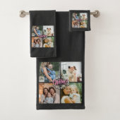 4 Foto Collage Family Memory Moederdag Bad Handdoek (Insitu)