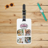 4 Foto Collage Family Memory Moederdag Bagagelabel