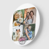 4 Foto Collage Family Memory Moederdag Grote Klok (Hoek)