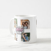 4 Foto Collage Family Memory Moederdag Koffiemok (Voorkant links)