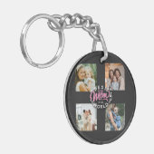 4 Foto Collage Family Memory Moederdag Sleutelhanger (Voorkant Links)