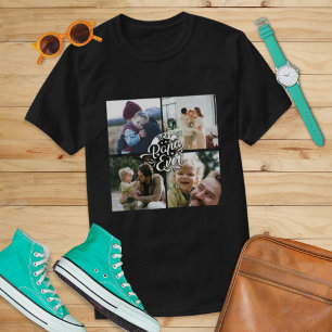 4 Foto Collage Family Memory Vaderdag T-shirt