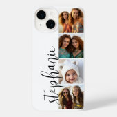 4 foto collage - filmstrook met handgeschreven let Case-Mate iPhone case (Achterkant)