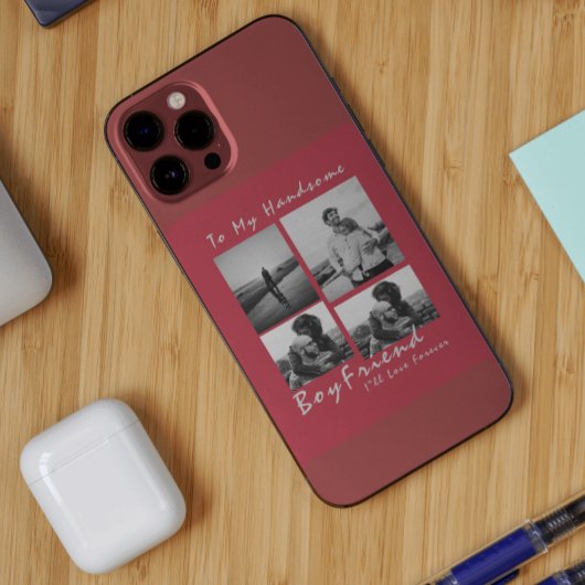4-foto Collage Forever Boyfriend Valentijnsdag Case-Mate iPhone Case