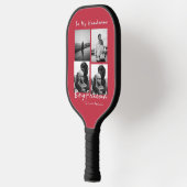 4-foto Collage Forever Boyfriend Valentijnsdag Pickleball Paddle (Links)