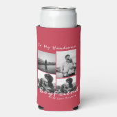 4-foto Collage Forever Boyfriend Valentijnsdag Seltzer Blikjeskoeler (Seltzer Voorkant)