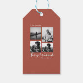 4-foto Collage Forever Boyfriend Valentijns's Cadeaulabel (Voorkant)